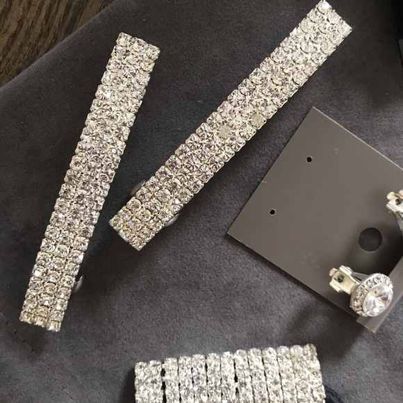 Prom, Dance, Cheer, crystal & rhinestone jewelry/accessories Exc Like new cond. - Picture 4 of 5